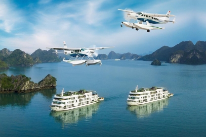 Halong With 25 Minutes By Seaplane  And 2 Days 1 Night On The Top 5 Star Cruise