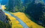 Panorama View Tam Coc River